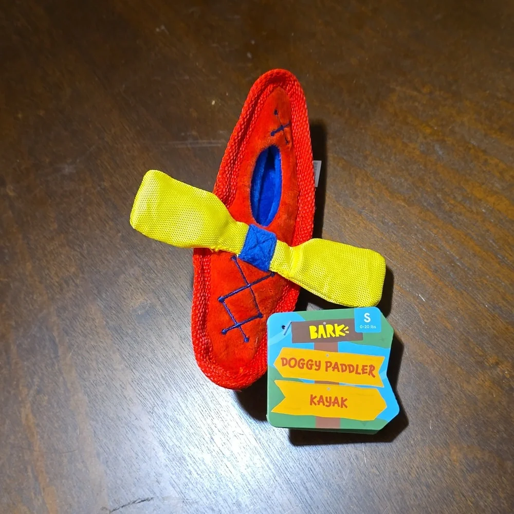 Bark Dog Toy Doggy Paddler Kayak NWT